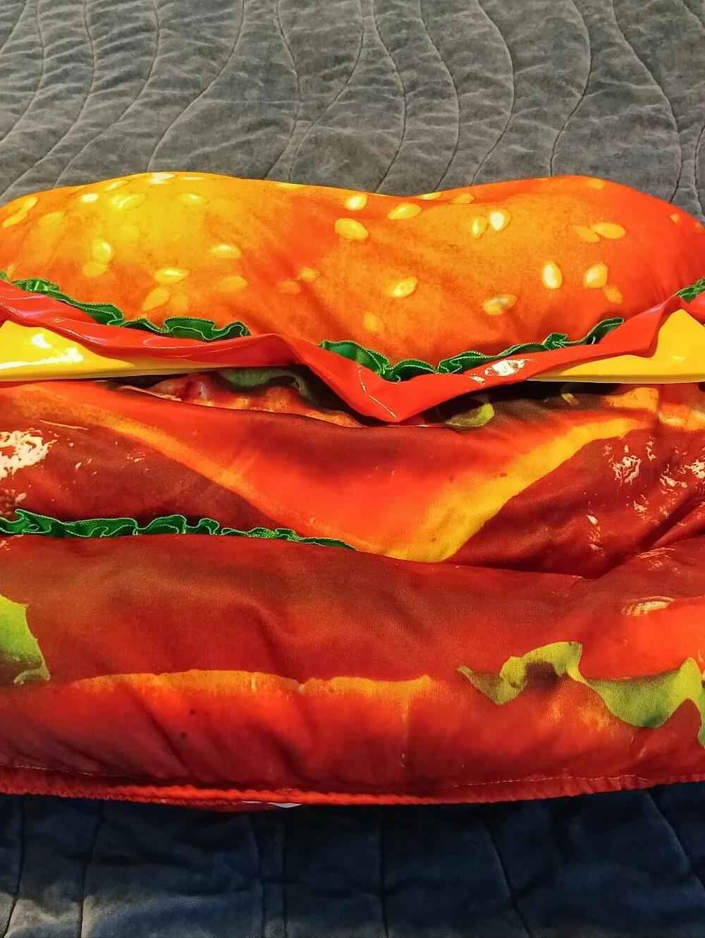 Kids Fun Burger & Fries Costume Set Hamburger Halloween Dress Up Size 3-7